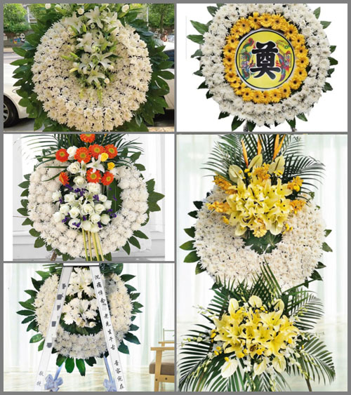 山西运城盐湖区上郭乡上段村花圈速递